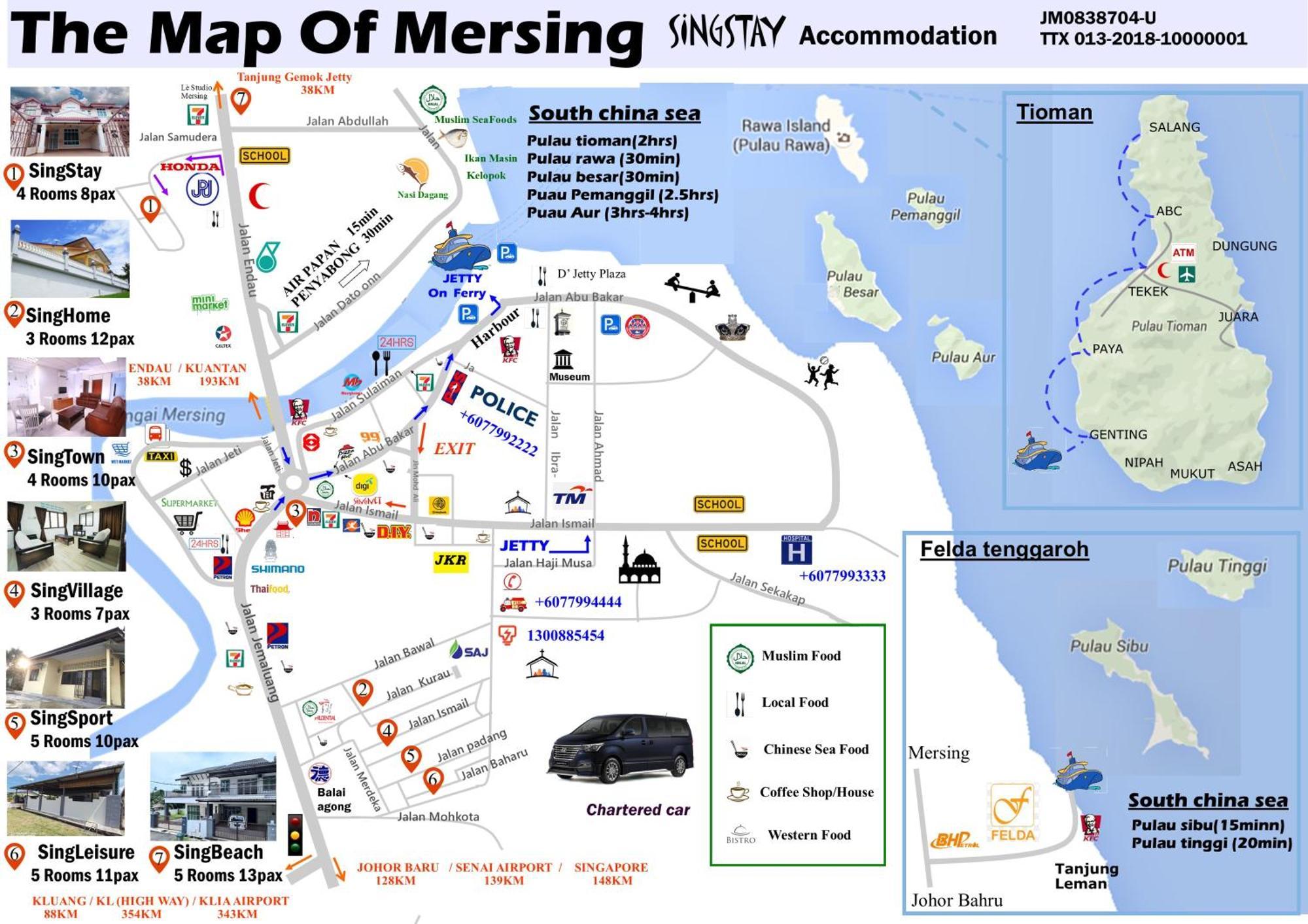 Singsport Holiday House Mersing Bagian luar foto